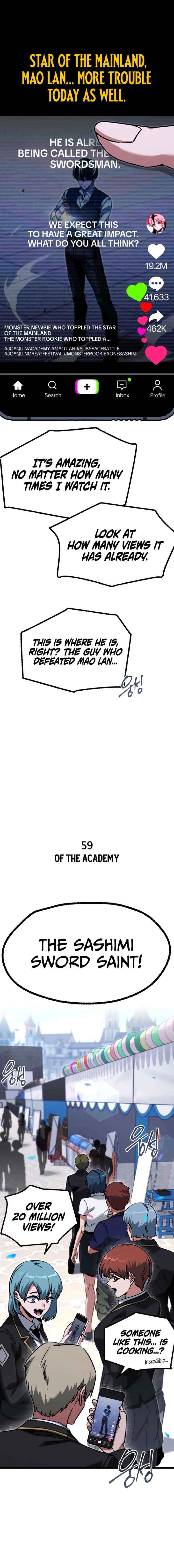 Conquering the Academy with Just a Sashimi Knife. Chapter 59 page 8 - 