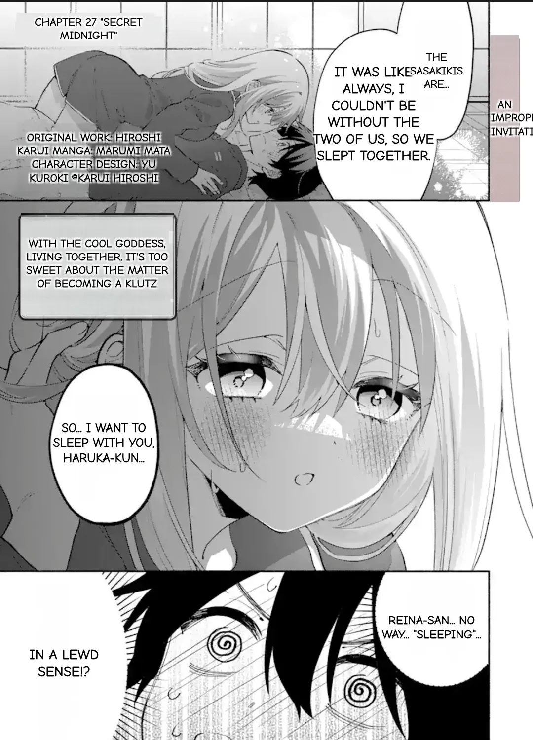 Cool Na Megami-Sama To Issho Ni Sundara, Amayakashi Sugite Ponkotsu Ni Shite Shimatta Ken Ni Tsuite Chapter 27.1 page 1 - 