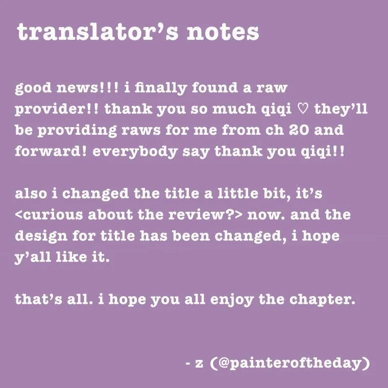 Curious about the Review? Chapter 14 page 21 - 