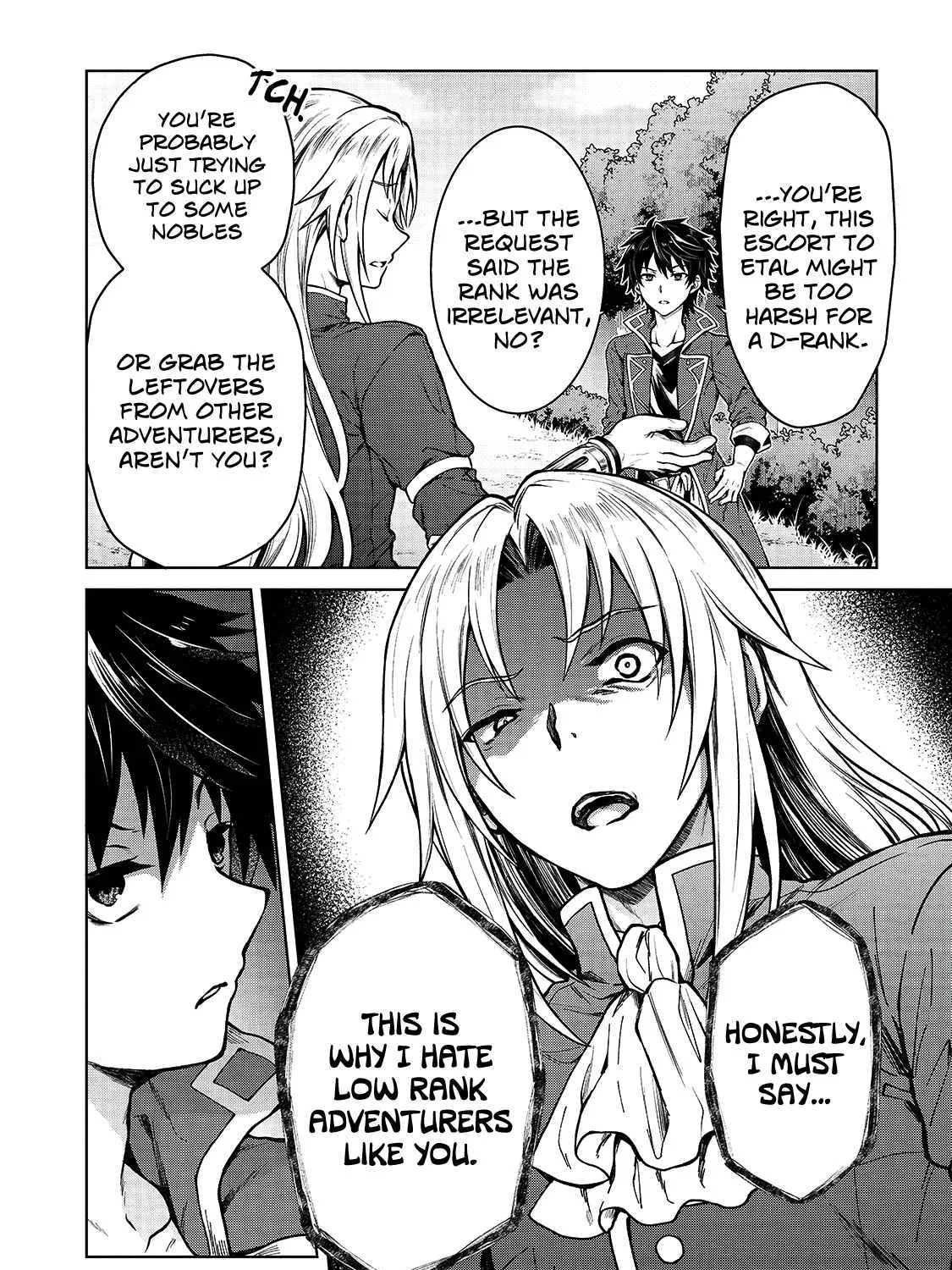 D-kyuu Boukensha no Ore, Naze ka Yuusha Party ni Kanyuu Sareta Ageku, Oujo ni Tsukima Towareteru Chapter 2 page 27 - 