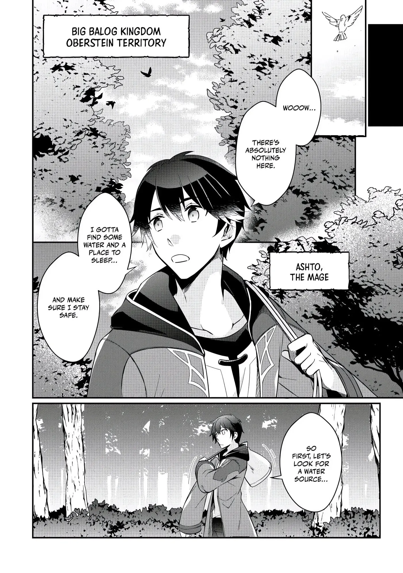 Dai Shizen no Mahoushi Ashto, Sutareta Ryouchi de Slow Life Chapter 1 page 2 - 