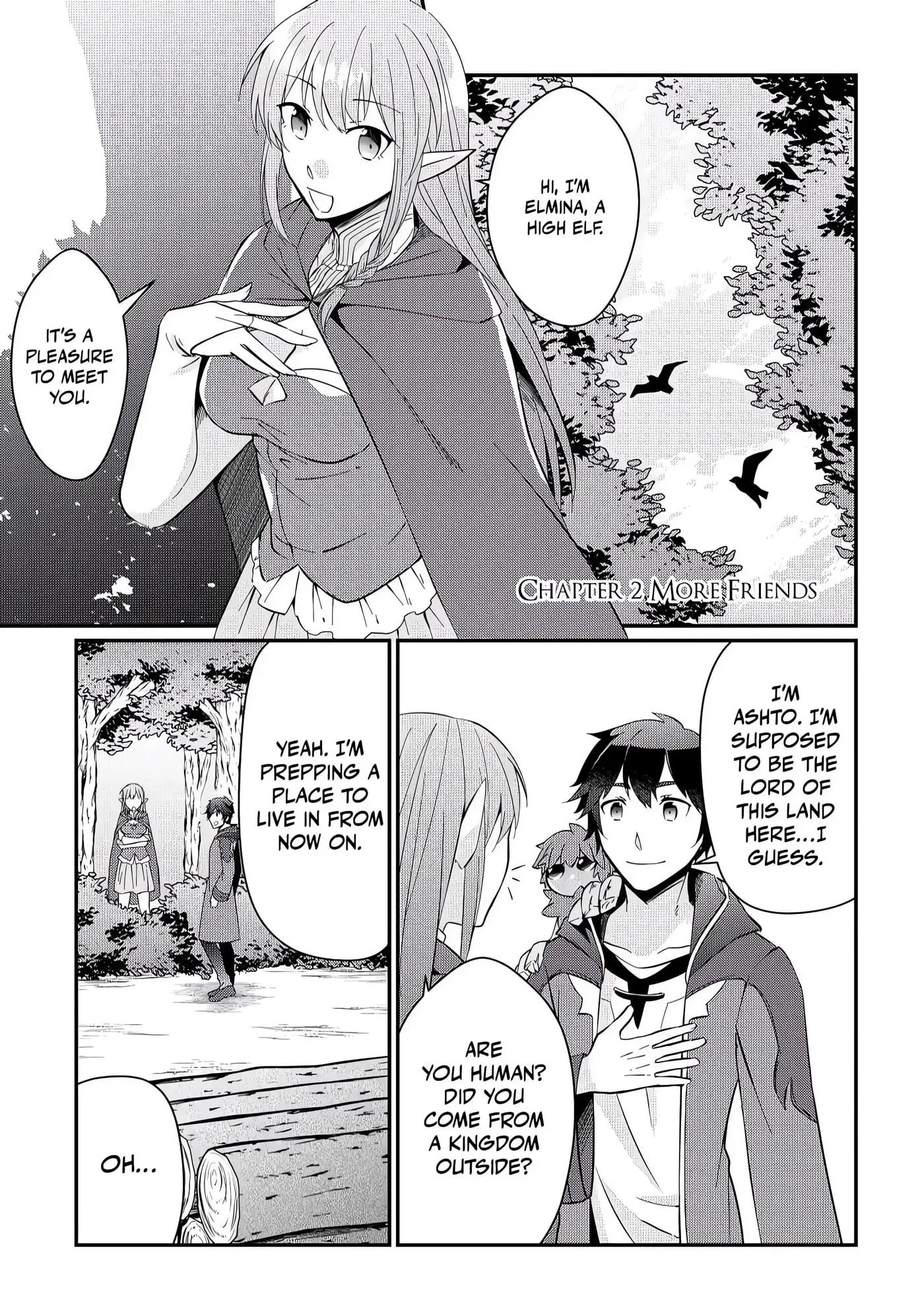 Dai Shizen no Mahoushi Ashto, Sutareta Ryouchi de Slow Life Chapter 2 page 1 - 
