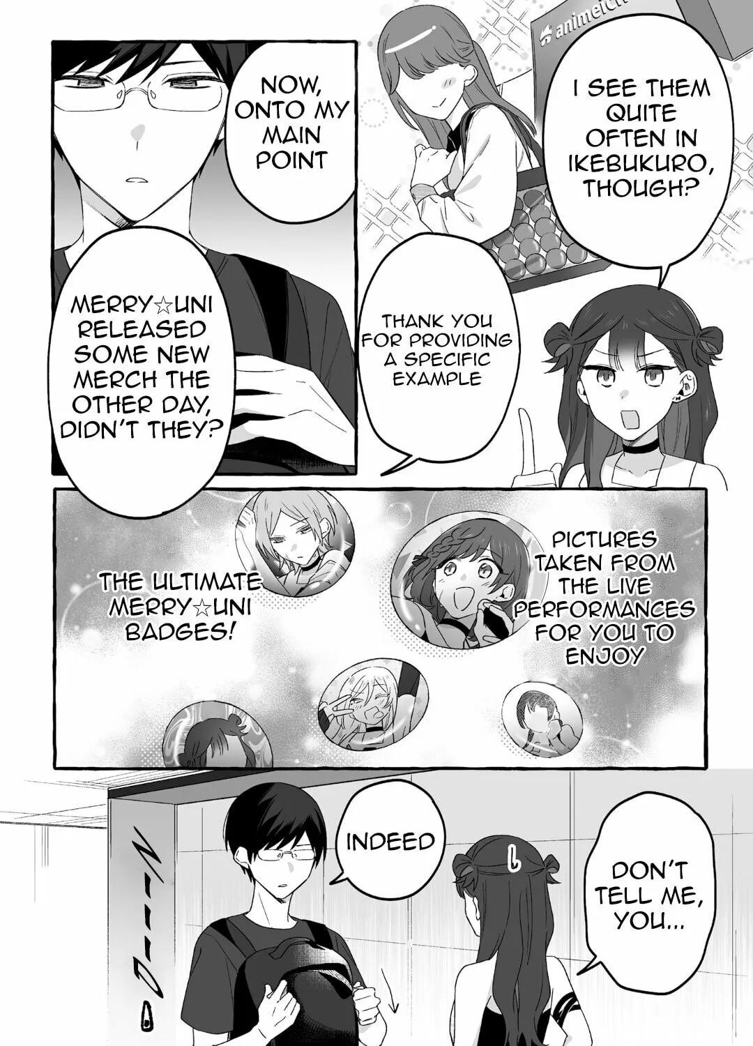Damedol to Sekai ni 1-ri Dake no Fan Chapter 19.8 page 3 - 