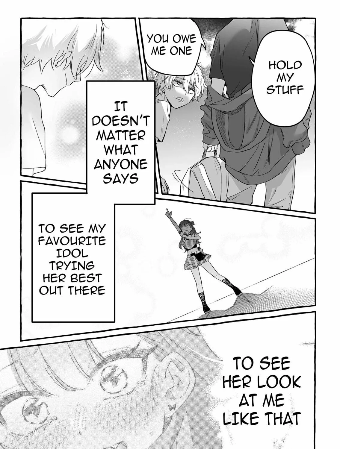 Damedol to Sekai ni 1-ri Dake no Fan Chapter 25 page 35 - 