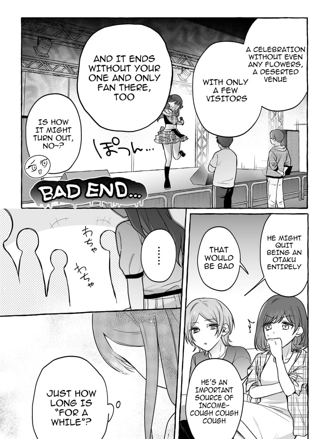 Damedol to Sekai ni 1-ri Dake no Fan Chapter 48 page 9 - 
