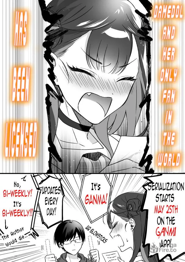 Damedol to Sekai ni 1-ri Dake no Fan Chapter 7.5 page 3 - 