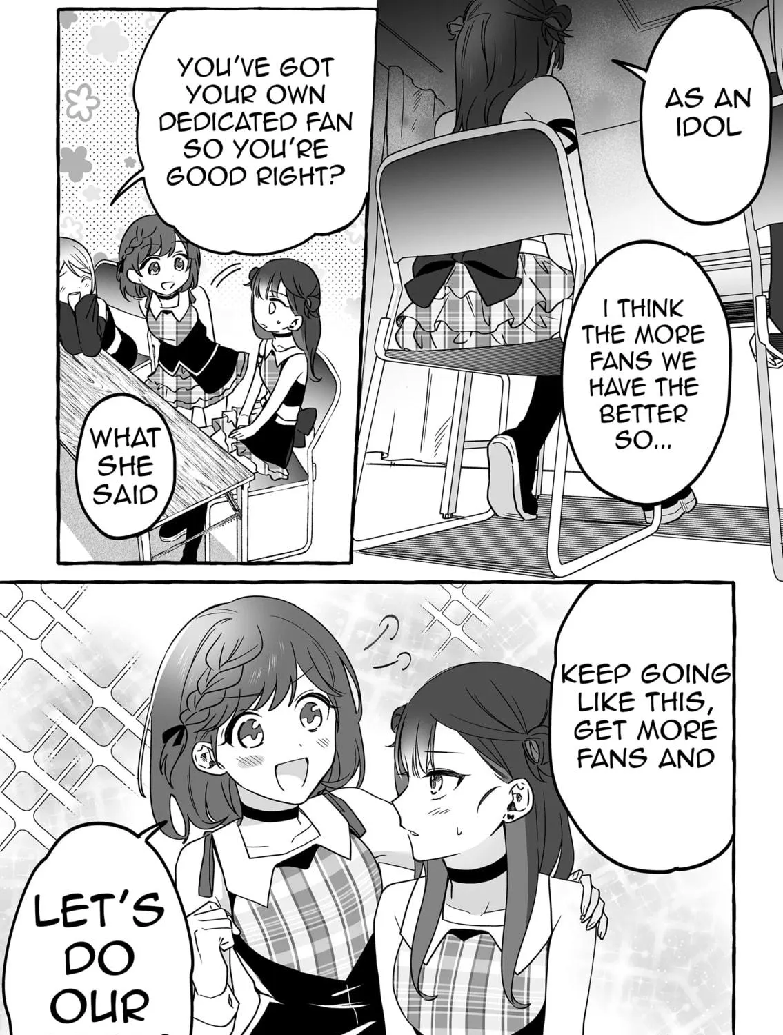 Damedol to Sekai ni 1-ri Dake no Fan Chapter 8 page 19 - 