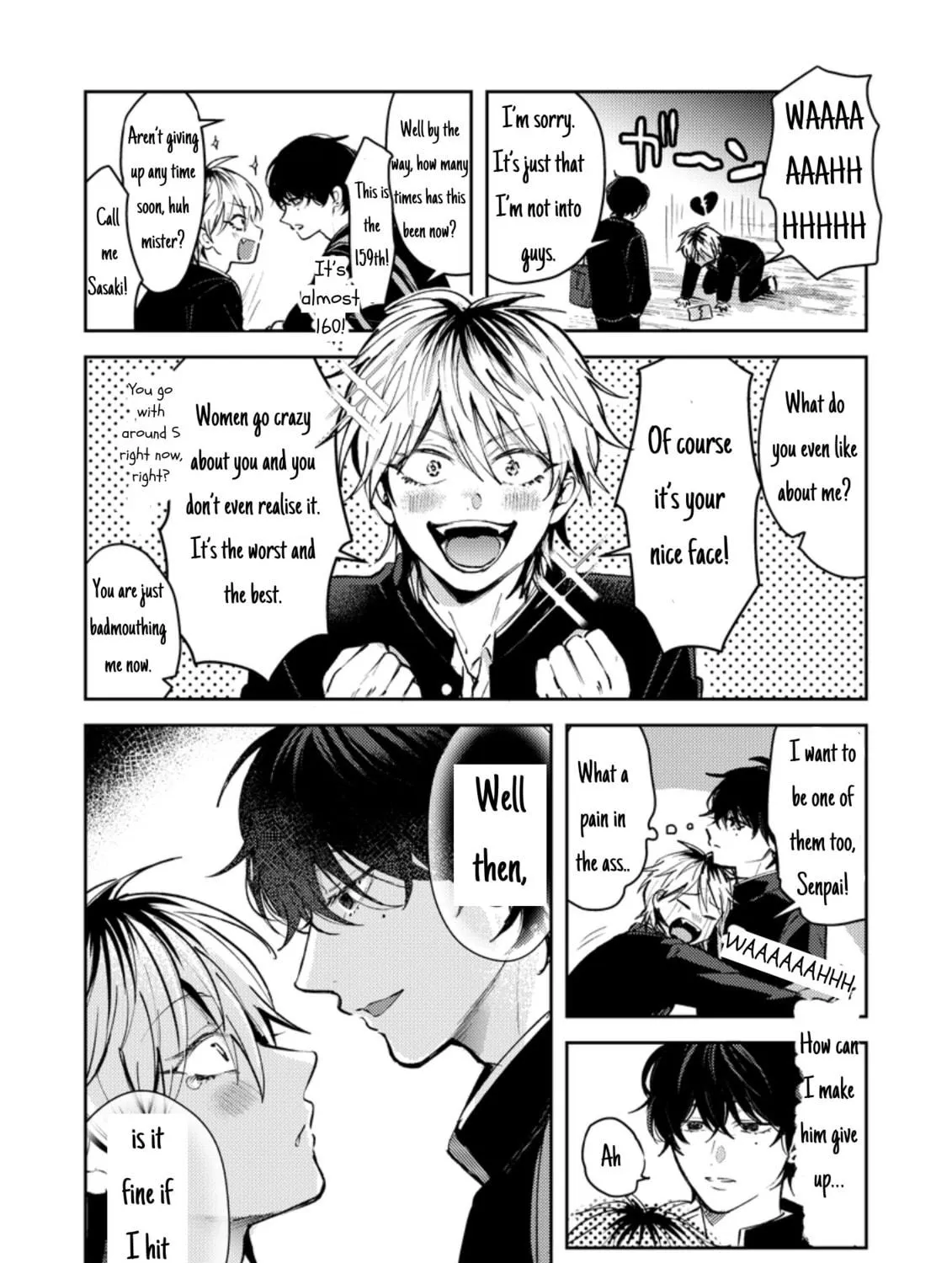Dameo no Shiina-senpai to Yabao no Sasaki-kun Chapter 1 page 5 - 