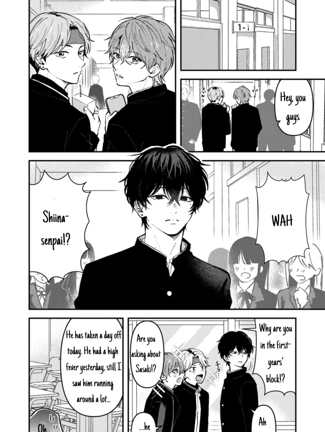 Dameo no Shiina-senpai to Yabao no Sasaki-kun Chapter 2.1 page 3 - 