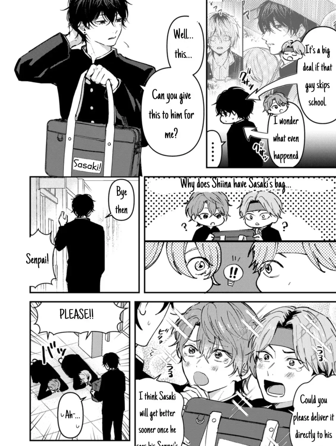 Dameo no Shiina-senpai to Yabao no Sasaki-kun Chapter 2.1 page 5 - 