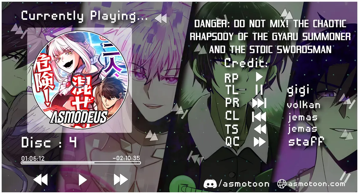 Danger: Do Not Mix! The Chaotic Rhapsody of the Gyaru Summoner and the Stoic Swordsman Chapter 1 page 1 - 