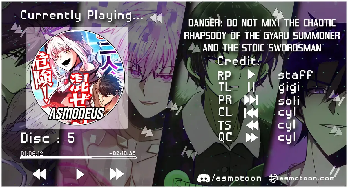 Danger: Do Not Mix! The Chaotic Rhapsody of the Gyaru Summoner and the Stoic Swordsman Chapter 5 page 1 - 