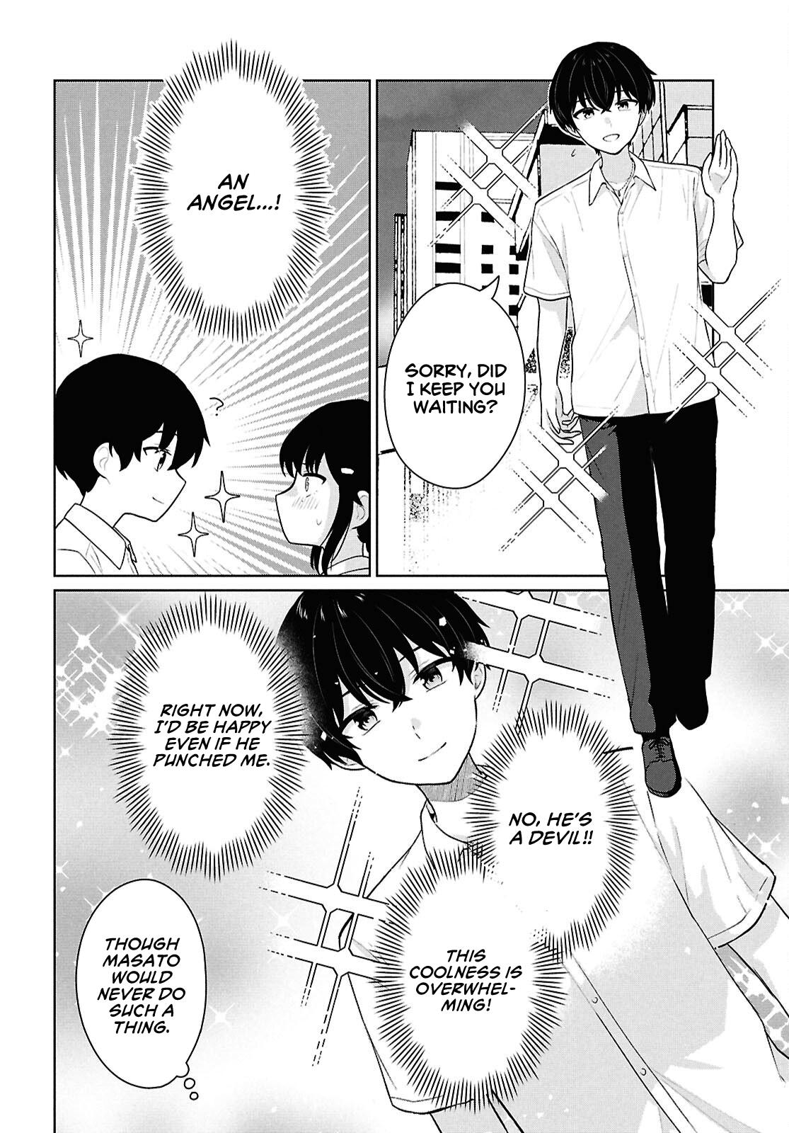 Danjo-hi 1:5 no Sekai demo Futsuu ni Ikirareru to Omotta?: Gekiomoi Kanjou na Kanojo-tachi ga Mujikaku Danshi ni Honrou Saretara Chapter 11 page 13 - 