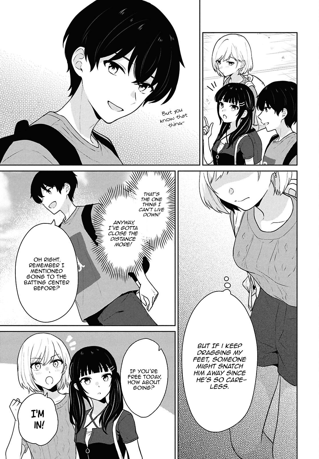 Danjo-hi 1:5 no Sekai demo Futsuu ni Ikirareru to Omotta?: Gekiomoi Kanjou na Kanojo-tachi ga Mujikaku Danshi ni Honrou Saretara Chapter 13 page 4 - 