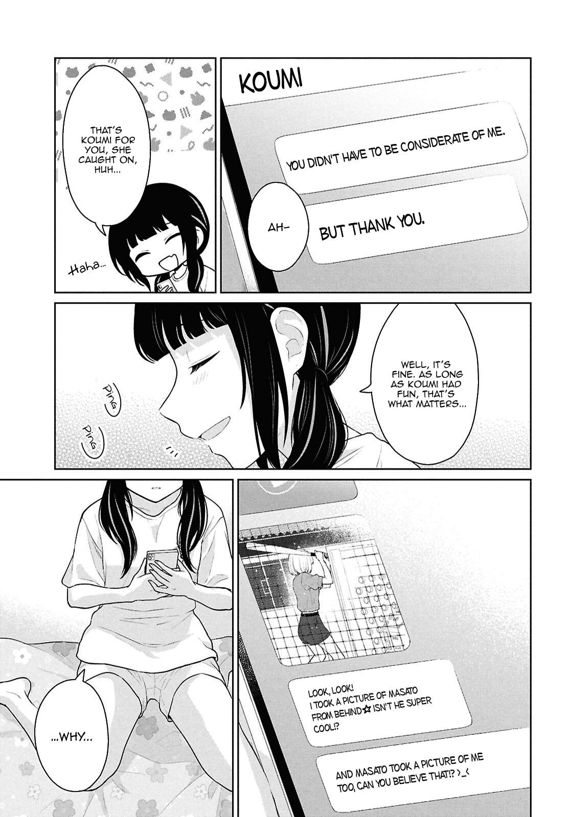 Danjo-hi 1:5 no Sekai demo Futsuu ni Ikirareru to Omotta?: Gekiomoi Kanjou na Kanojo-tachi ga Mujikaku Danshi ni Honrou Saretara Chapter 13 page 34 - 