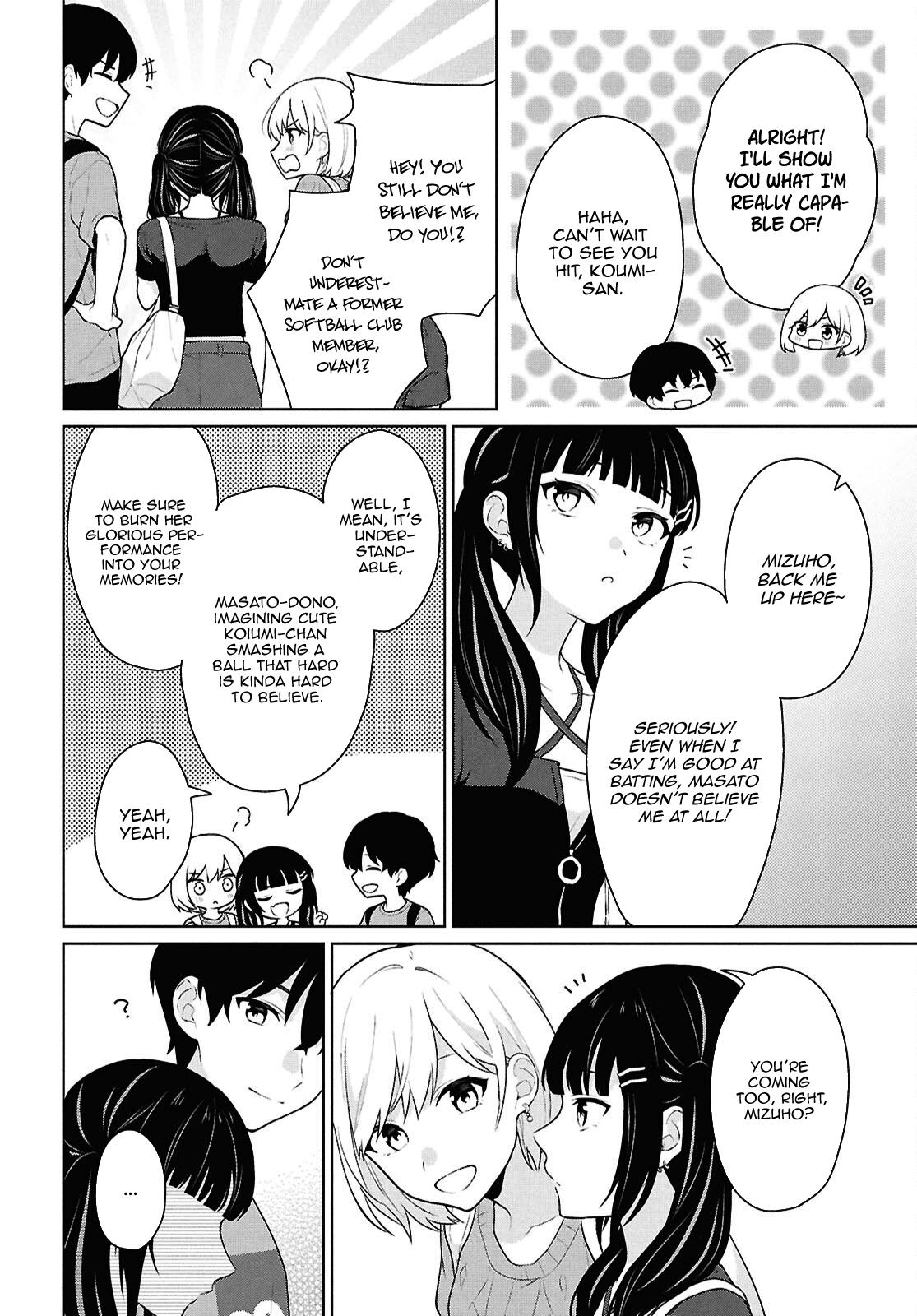 Danjo-hi 1:5 no Sekai demo Futsuu ni Ikirareru to Omotta?: Gekiomoi Kanjou na Kanojo-tachi ga Mujikaku Danshi ni Honrou Saretara Chapter 13 page 5 - 