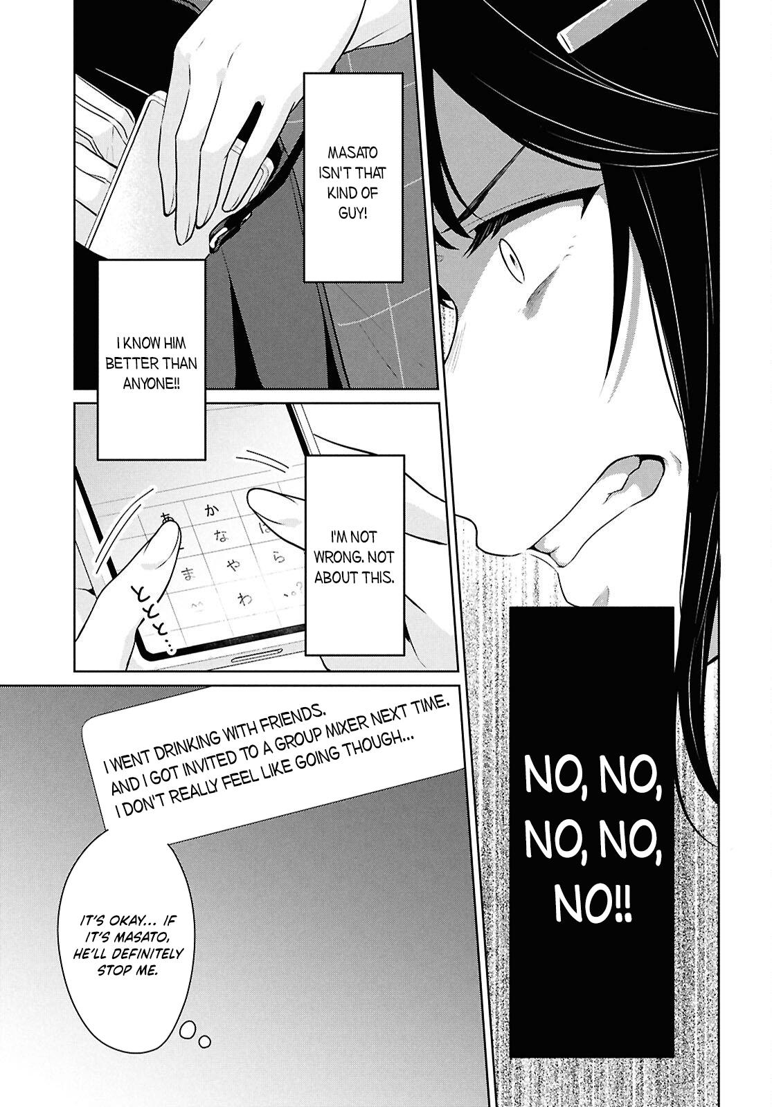 Danjo-hi 1:5 no Sekai demo Futsuu ni Ikirareru to Omotta?: Gekiomoi Kanjou na Kanojo-tachi ga Mujikaku Danshi ni Honrou Saretara Chapter 14 page 28 - 