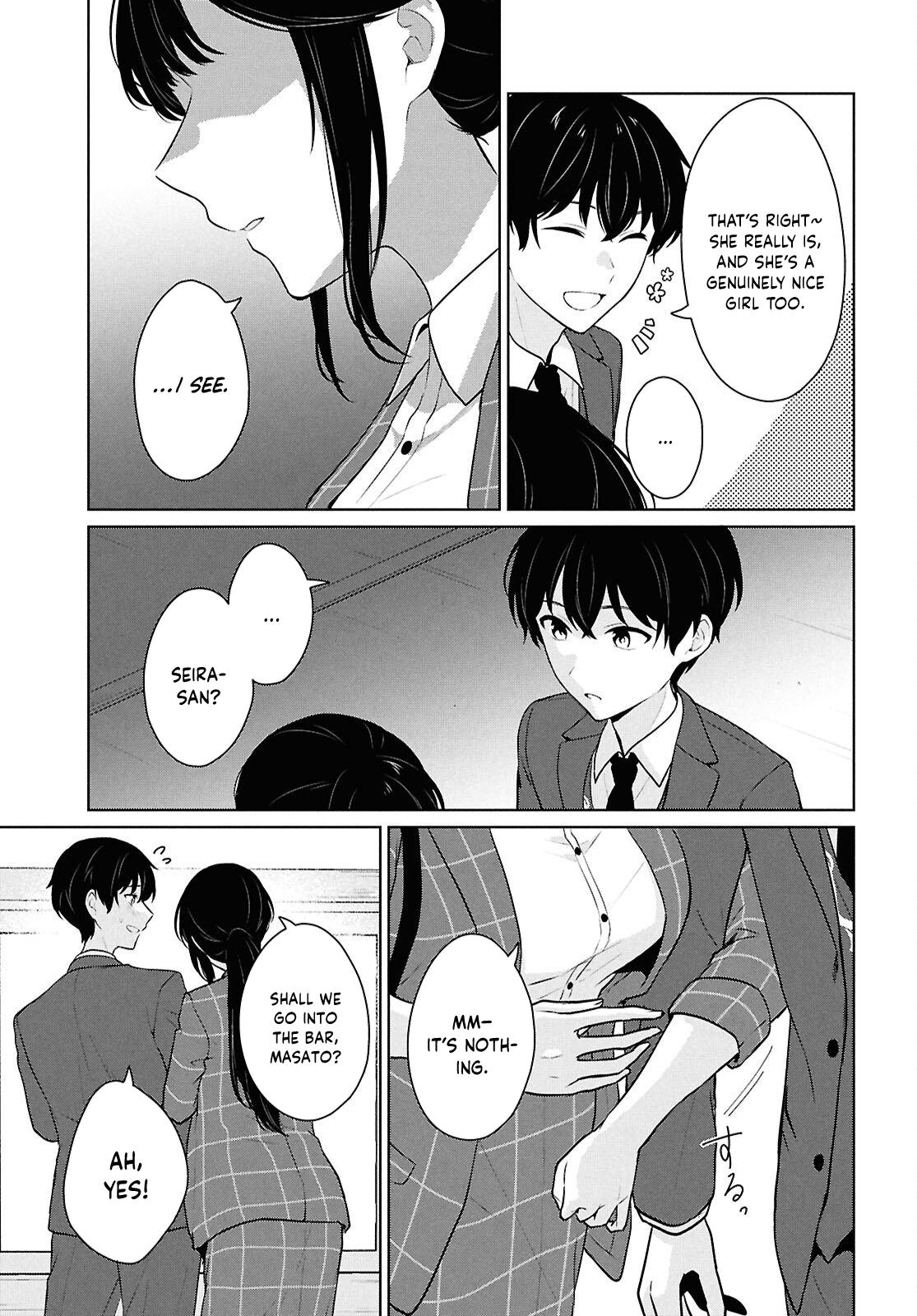 Danjo-hi 1:5 no Sekai demo Futsuu ni Ikirareru to Omotta?: Gekiomoi Kanjou na Kanojo-tachi ga Mujikaku Danshi ni Honrou Saretara Chapter 15 page 44 - 