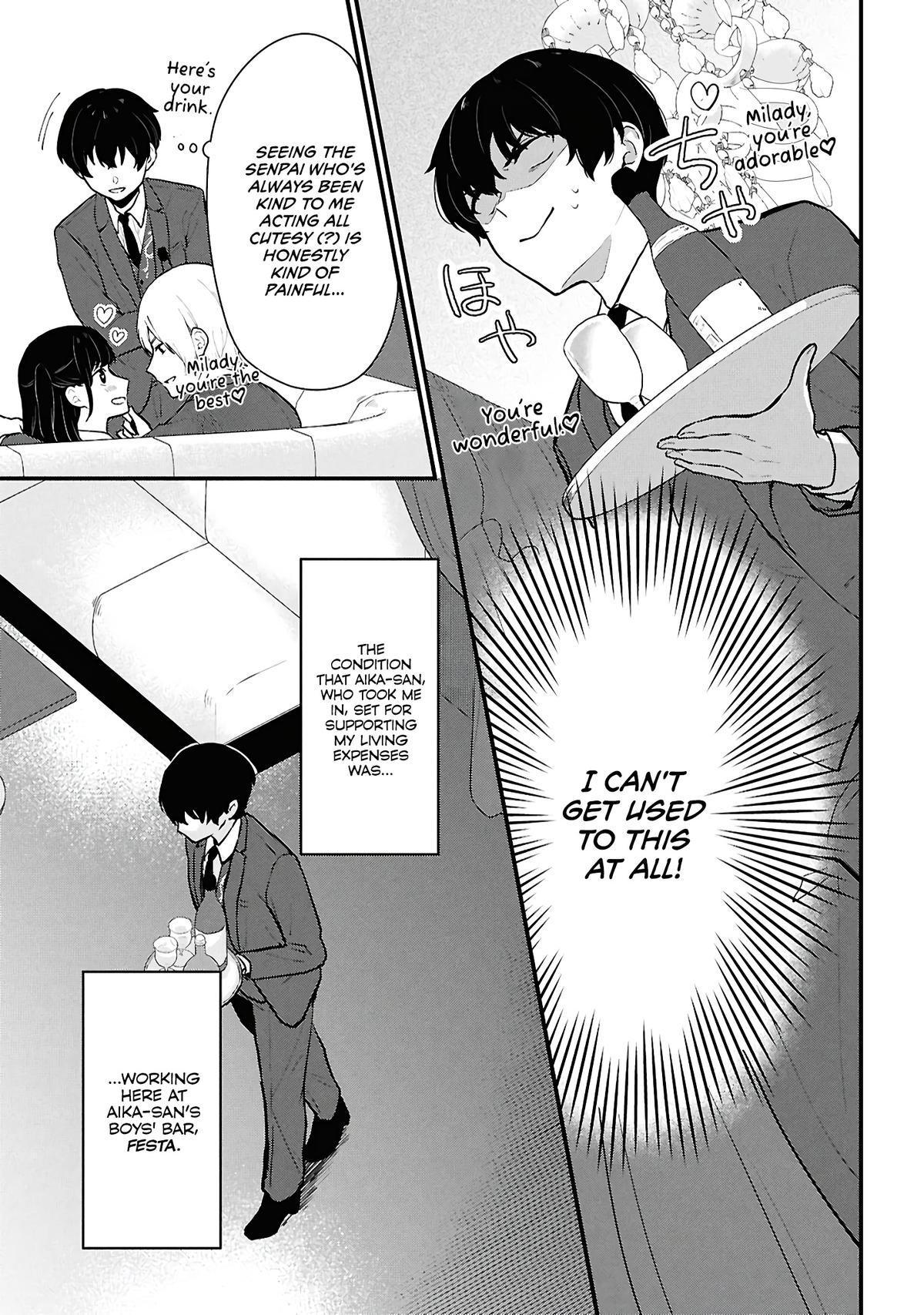 Danjo-hi 1:5 no Sekai demo Futsuu ni Ikirareru to Omotta?: Gekiomoi Kanjou na Kanojo-tachi ga Mujikaku Danshi ni Honrou Saretara Chapter 4 page 3 - 