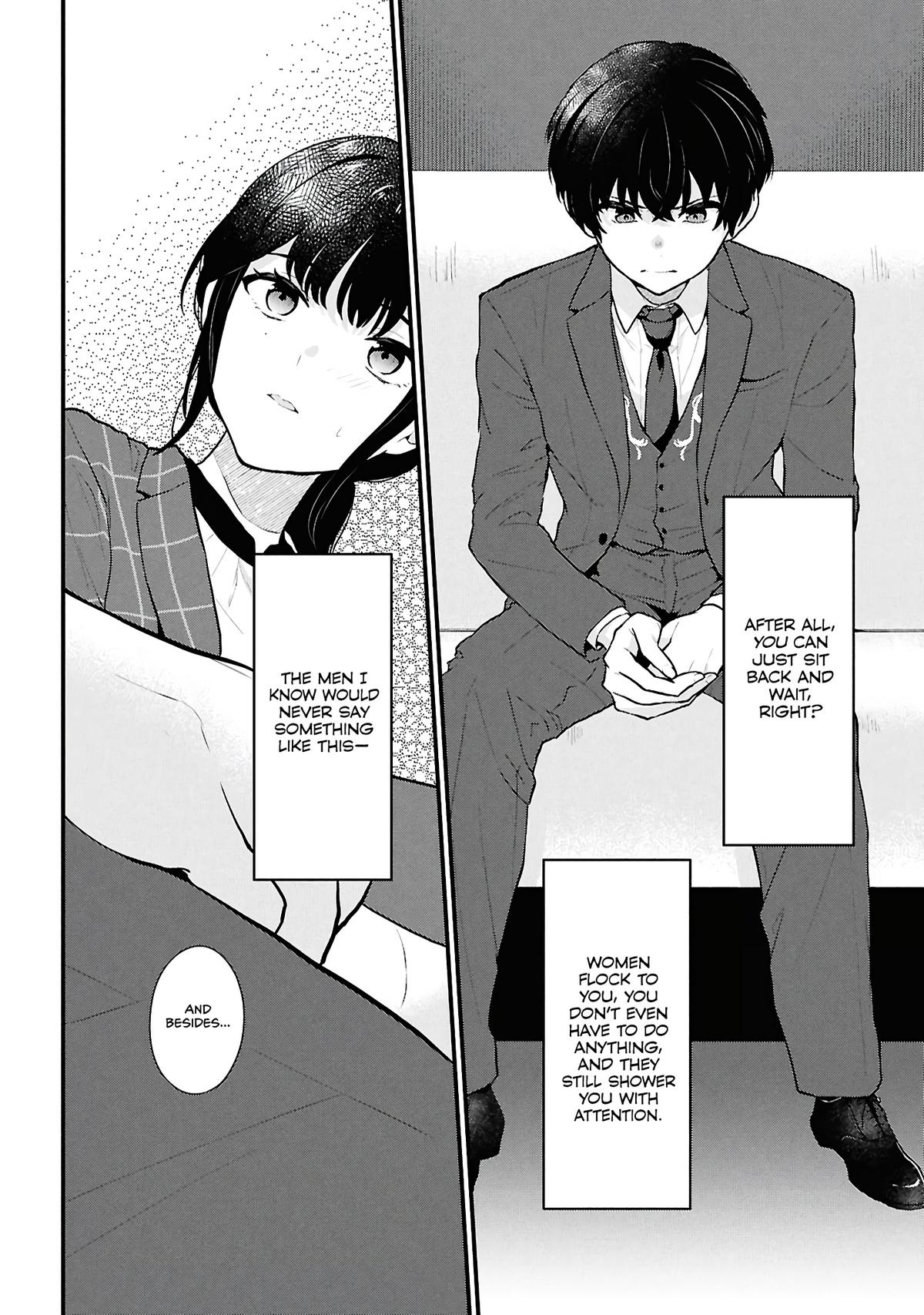 Danjo-hi 1:5 no Sekai demo Futsuu ni Ikirareru to Omotta?: Gekiomoi Kanjou na Kanojo-tachi ga Mujikaku Danshi ni Honrou Saretara Chapter 4 page 34 - 