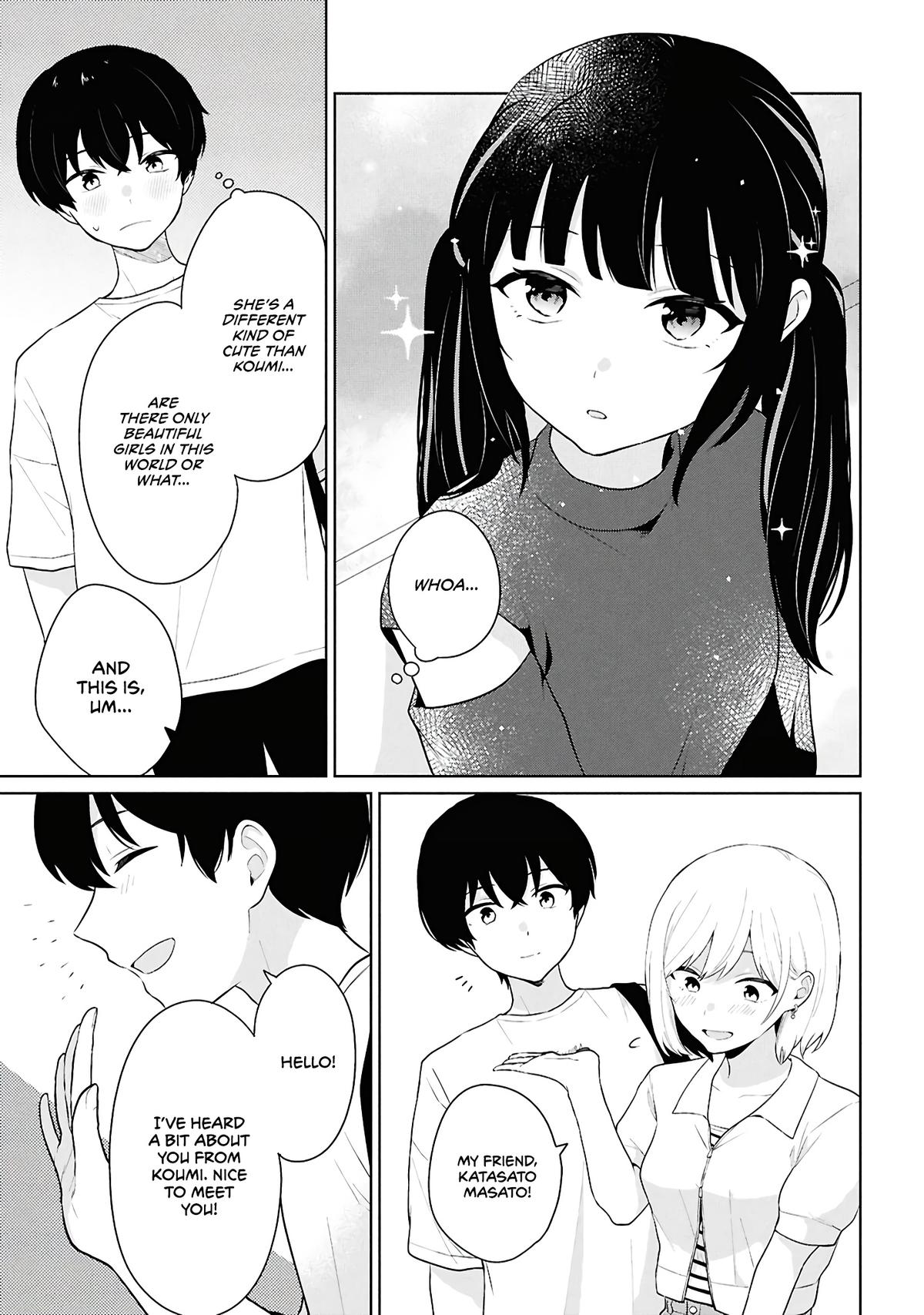 Danjo-hi 1:5 no Sekai demo Futsuu ni Ikirareru to Omotta?: Gekiomoi Kanjou na Kanojo-tachi ga Mujikaku Danshi ni Honrou Saretara Chapter 7 page 12 - 