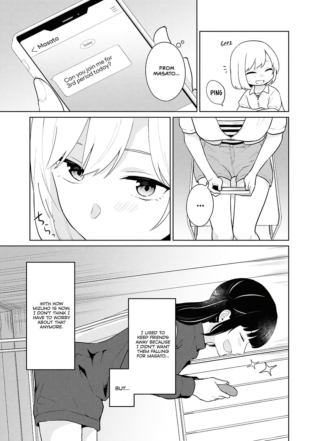 Danjo-hi 1:5 no Sekai demo Futsuu ni Ikirareru to Omotta?: Gekiomoi Kanjou na Kanojo-tachi ga Mujikaku Danshi ni Honrou Saretara Chapter 7 page 6 - 