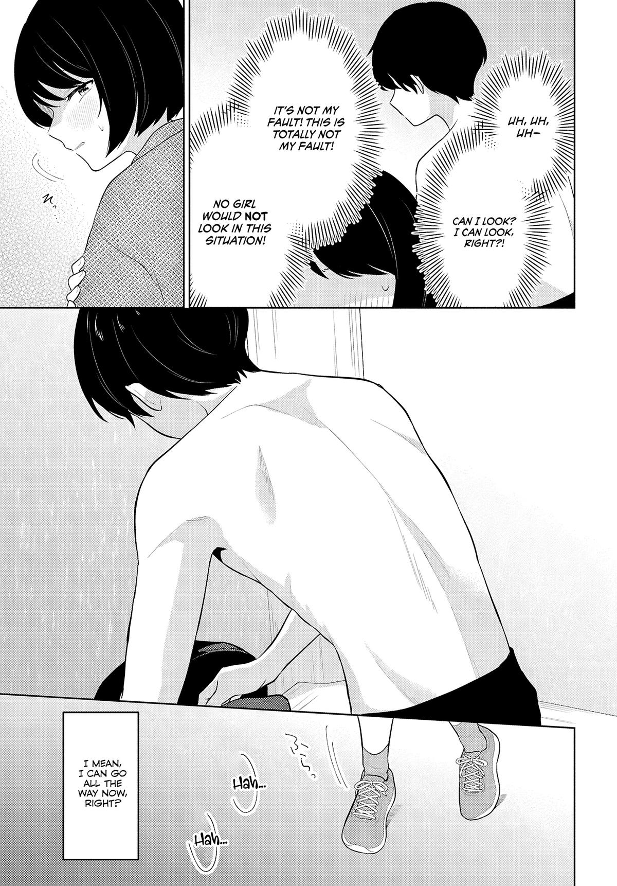 Danjo-hi 1:5 no Sekai demo Futsuu ni Ikirareru to Omotta?: Gekiomoi Kanjou na Kanojo-tachi ga Mujikaku Danshi ni Honrou Saretara Chapter 8 page 23 - 