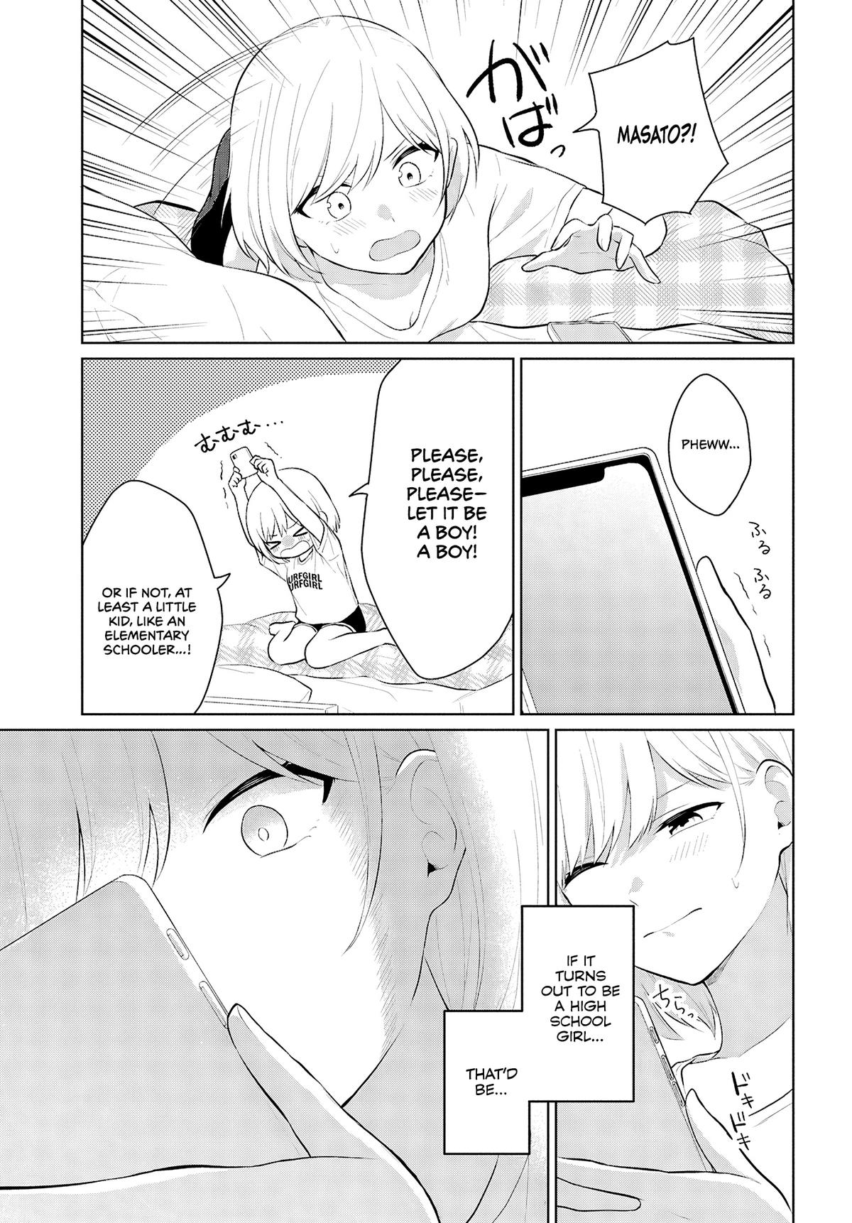 Danjo-hi 1:5 no Sekai demo Futsuu ni Ikirareru to Omotta?: Gekiomoi Kanjou na Kanojo-tachi ga Mujikaku Danshi ni Honrou Saretara Chapter 9 page 45 - 