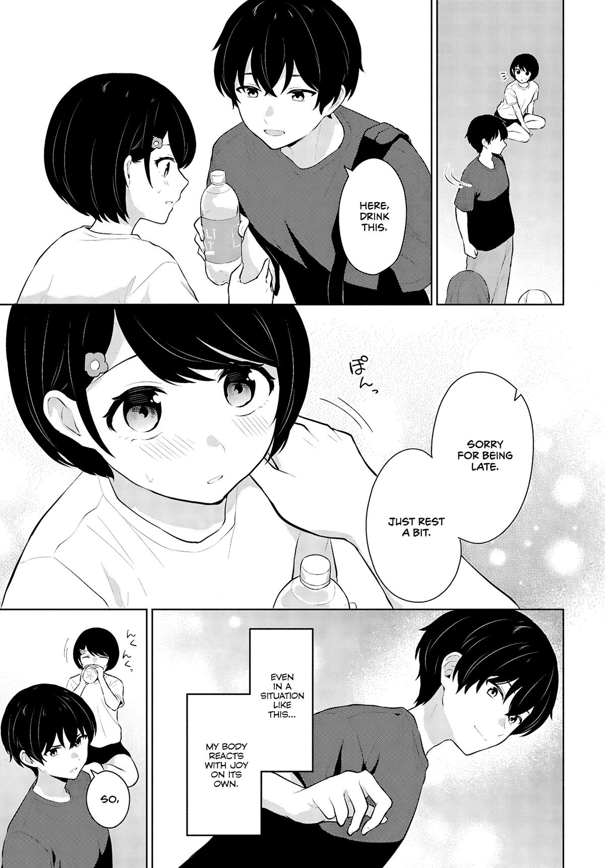 Danjo-hi 1:5 no Sekai demo Futsuu ni Ikirareru to Omotta?: Gekiomoi Kanjou na Kanojo-tachi ga Mujikaku Danshi ni Honrou Saretara Chapter 9 page 7 - 