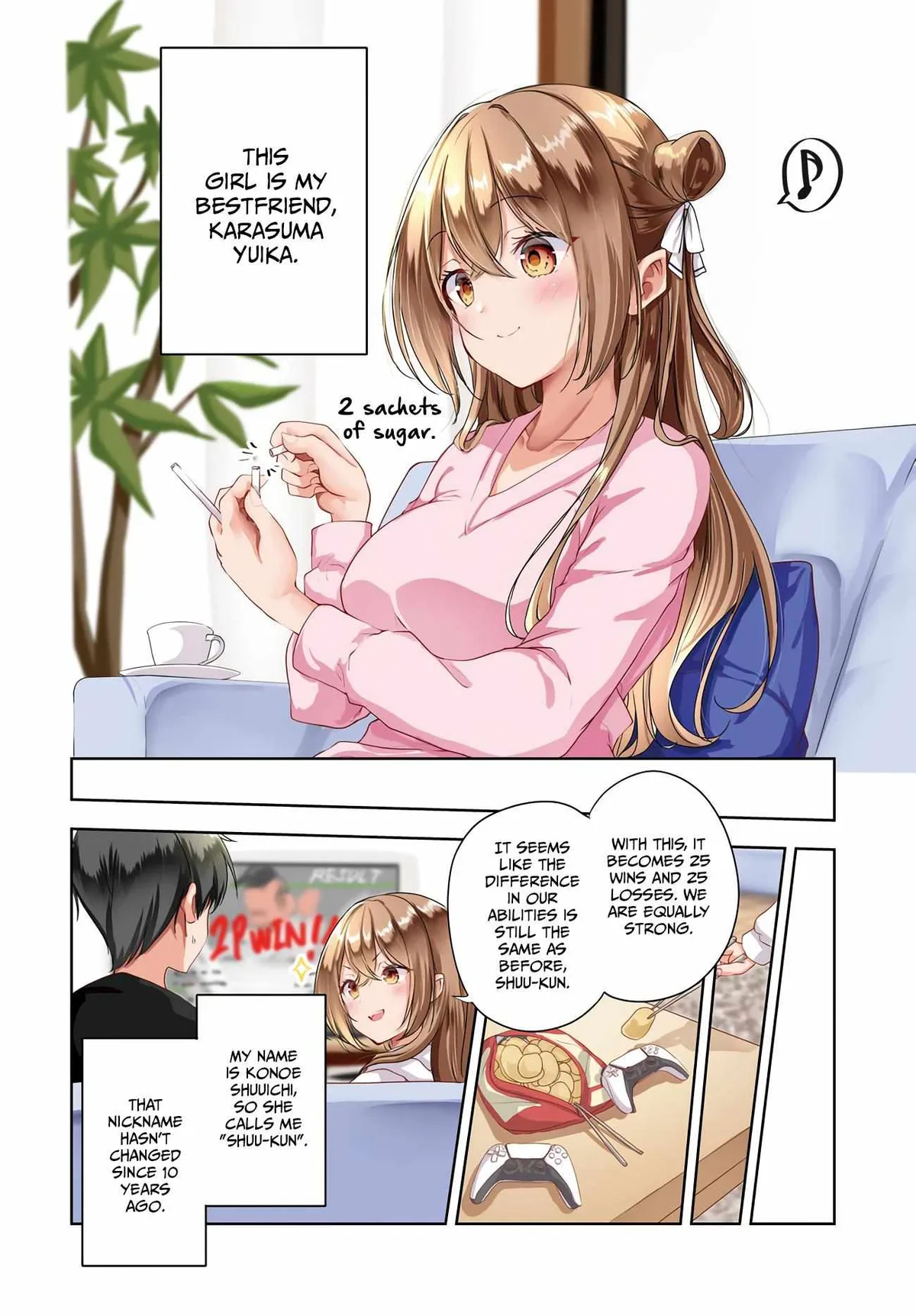 Danshi da to Omotteita Osananajimi to no Shinkon Seikatsu ga Umakuiki sugiru Kudan ni Tsuite Chapter 1.1 page 2 - 