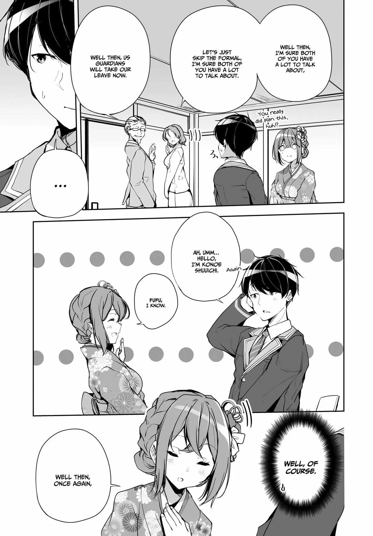 Danshi da to Omotteita Osananajimi to no Shinkon Seikatsu ga Umakuiki sugiru Kudan ni Tsuite Chapter 1.2 page 4 - 
