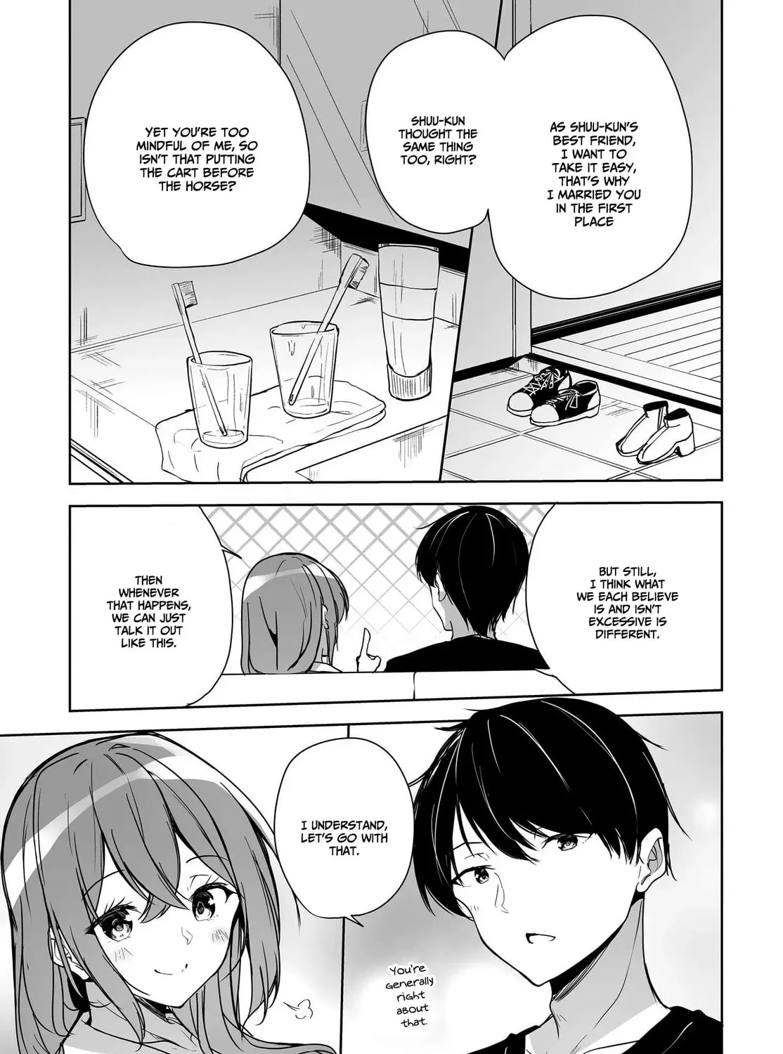 Danshi dato Omotteita Osanajimi tono Shinkon Seikatsu ga Umaku Ikisugiru ken ni Tsuite Chapter 2 page 42 - 