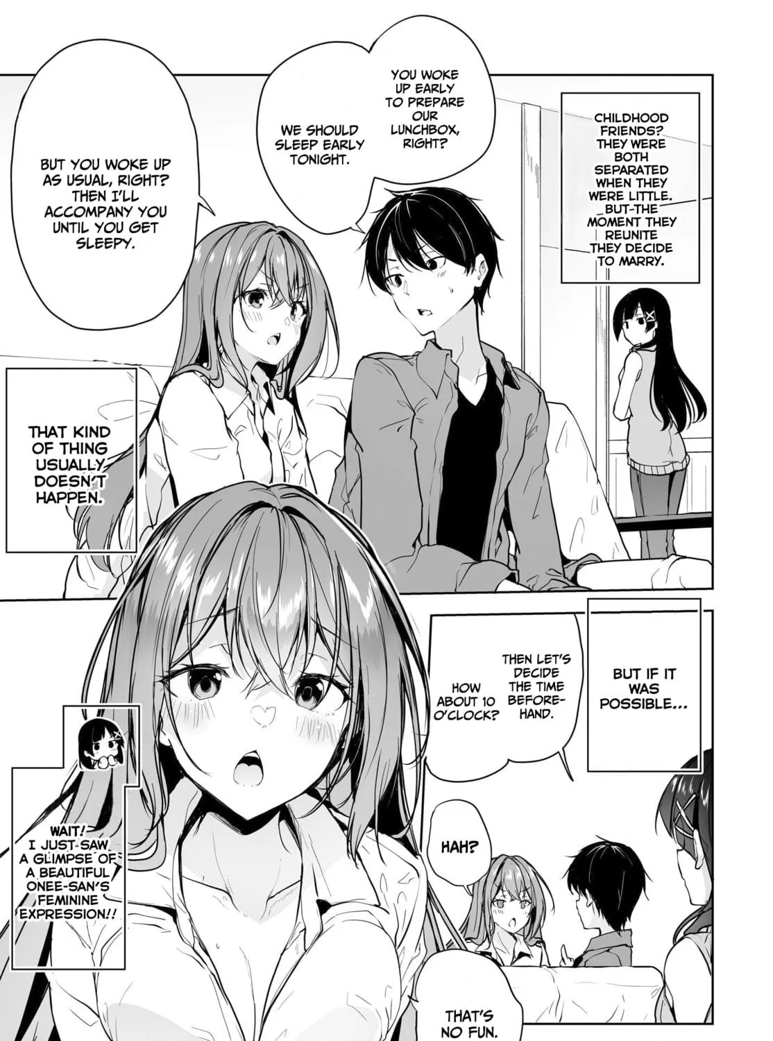 Danshi dato Omotteita Osanajimi tono Shinkon Seikatsu ga Umaku Ikisugiru ken ni Tsuite Chapter 8 page 10 - 