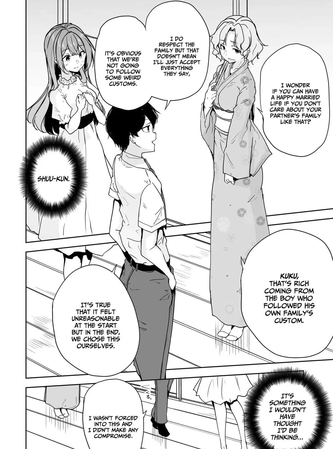 Danshi dato Omotteita Osanajimi tono Shinkon Seikatsu ga Umaku Ikisugiru ken ni Tsuite Chapter 9 page 52 - 