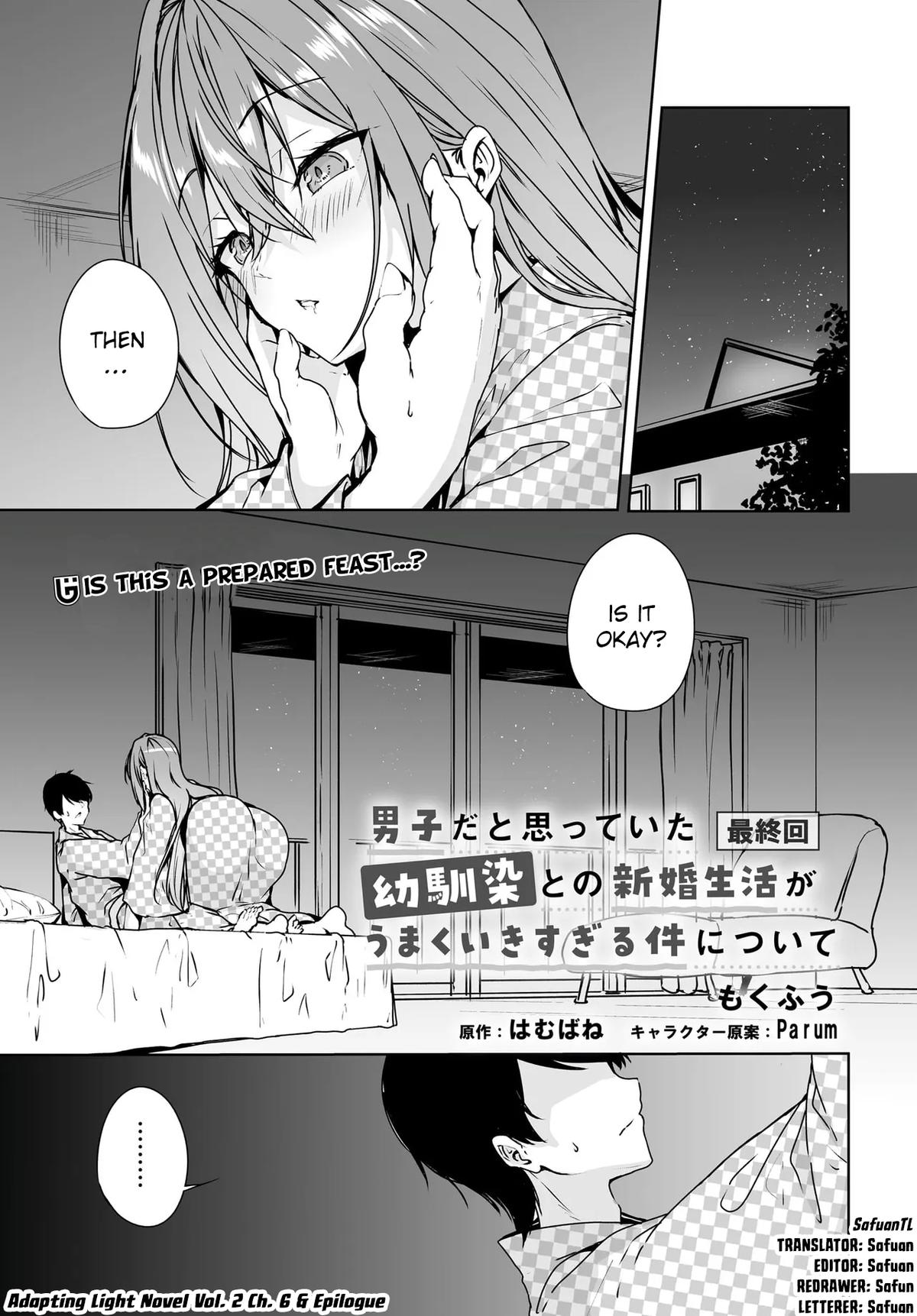 Danshi dato Omotteita Osananajimi tono Shinkon Seikatsu ga Umaku Ikisugiru Ken ni Tsuite Chapter 20 page 1 - 