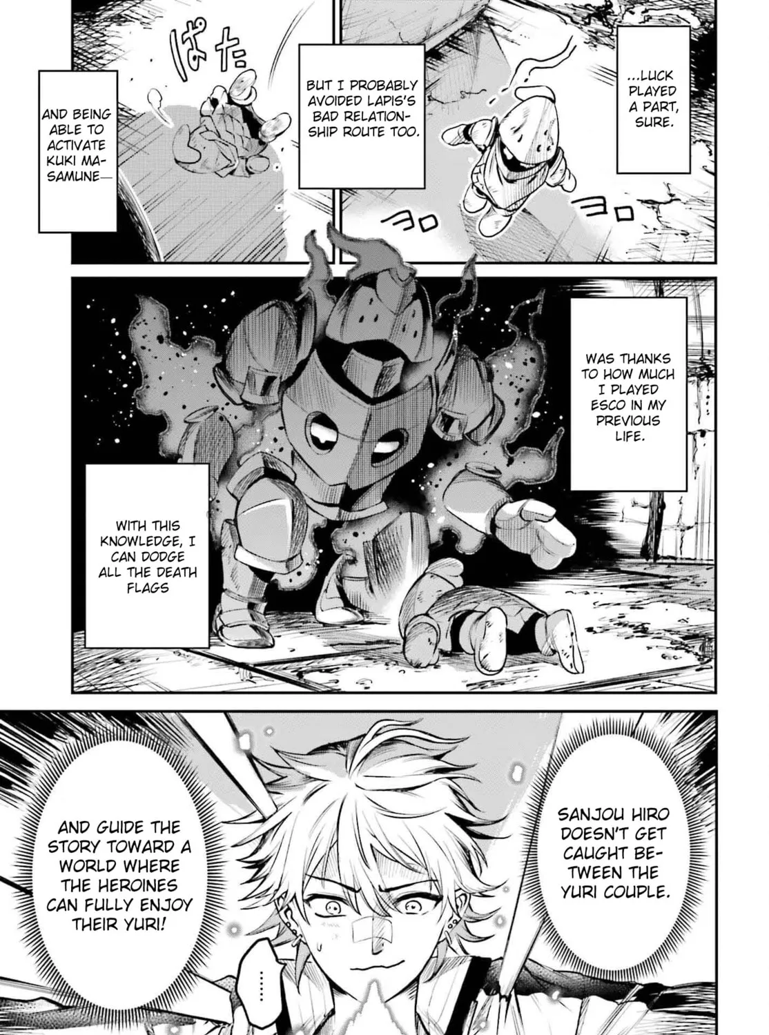 Danshi Kinsei Game Sekai de Ore ga Yaru Beki Yuiitsu no Koto: Yuri no Aida ni Hasamaru Otoko Toshite Tensei Shite Shimaimashita Chapter 1 page 129 - 