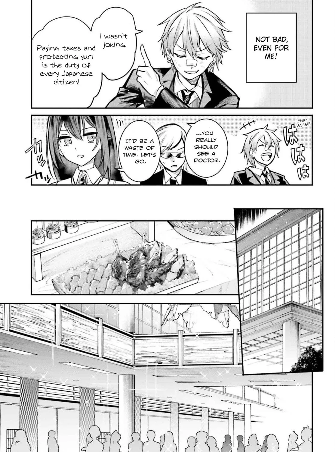 Danshi Kinsei Game Sekai de Ore ga Yaru Beki Yuiitsu no Koto: Yuri no Aida ni Hasamaru Otoko Toshite Tensei Shite Shimaimashita Chapter 1 page 41 - 