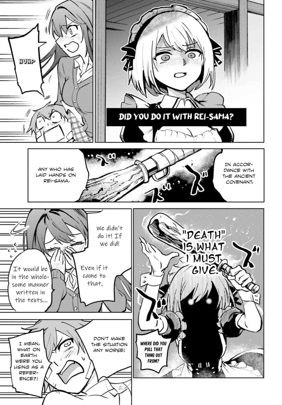 Danshi Kinsei Game Sekai de Ore ga Yaru Beki Yuiitsu no Koto: Yuri no Aida ni Hasamaru Otoko Toshite Tensei Shite Shimaimashita Chapter 11 page 25 - 
