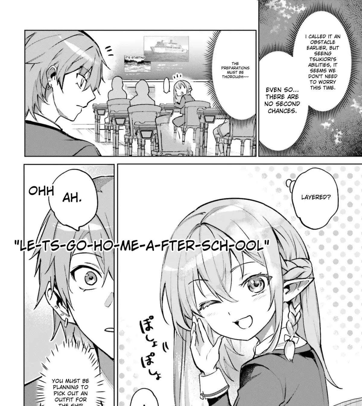 Danshi Kinsei Game Sekai de Ore ga Yaru Beki Yuiitsu no Koto: Yuri no Aida ni Hasamaru Otoko Toshite Tensei Shite Shimaimashita Chapter 14 page 28 - 