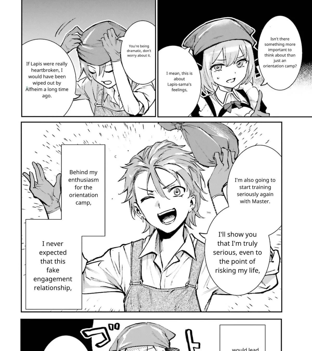 Danshi Kinsei Game Sekai de Ore ga Yaru Beki Yuiitsu no Koto: Yuri no Aida ni Hasamaru Otoko Toshite Tensei Shite Shimaimashita Chapter 14 page 44 - 