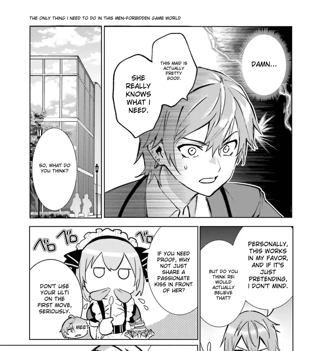 Danshi Kinsei Game Sekai de Ore ga Yaru Beki Yuiitsu no Koto: Yuri no Aida ni Hasamaru Otoko Toshite Tensei Shite Shimaimashita Chapter 14 page 10 - 