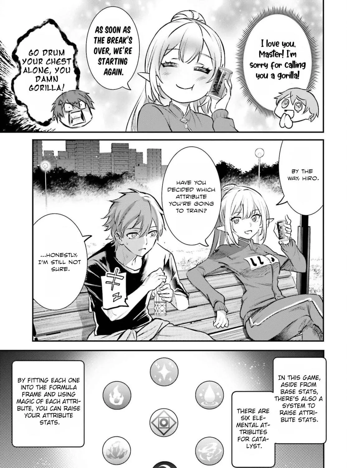 Danshi Kinsei Game Sekai de Ore ga Yaru Beki Yuiitsu no Koto: Yuri no Aida ni Hasamaru Otoko Toshite Tensei Shite Shimaimashita Chapter 4 page 34 - 