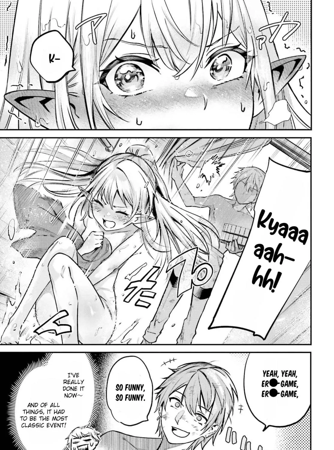 Danshi Kinsei Game Sekai de Ore ga Yaru Beki Yuiitsu no Koto: Yuri no Aida ni Hasamaru Otoko Toshite Tensei Shite Shimaimashita Chapter 4 page 46 - 