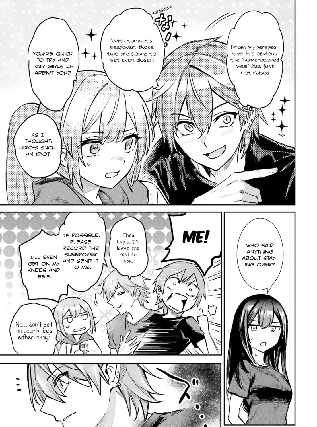 Danshi Kinsei Game Sekai de Ore ga Yaru Beki Yuiitsu no Koto: Yuri no Aida ni Hasamaru Otoko Toshite Tensei Shite Shimaimashita Chapter 6 page 9 - 
