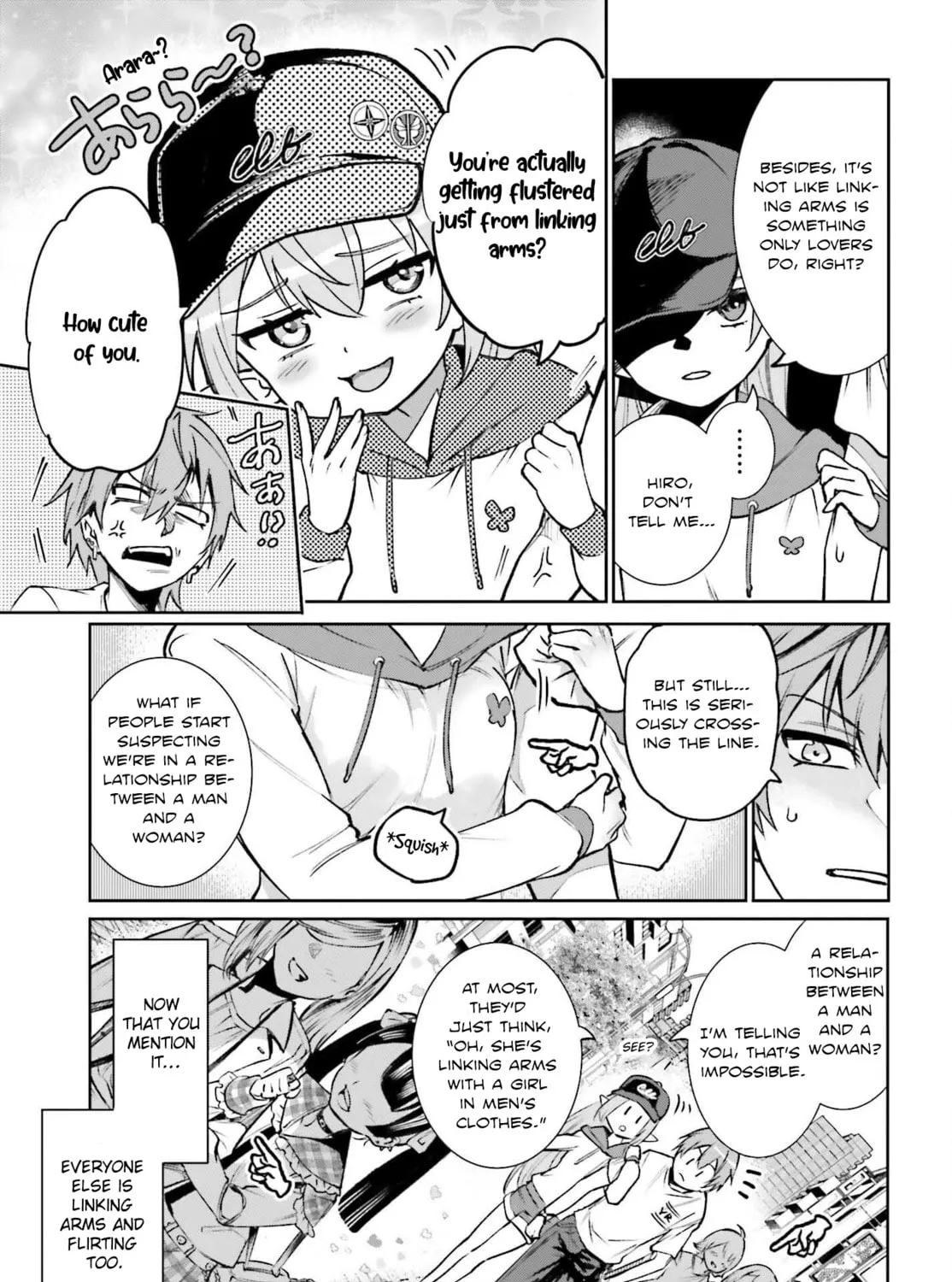 Danshi Kinsei Game Sekai de Ore ga Yaru Beki Yuiitsu no Koto: Yuri no Aida ni Hasamaru Otoko Toshite Tensei Shite Shimaimashita Chapter 7 page 9 - 