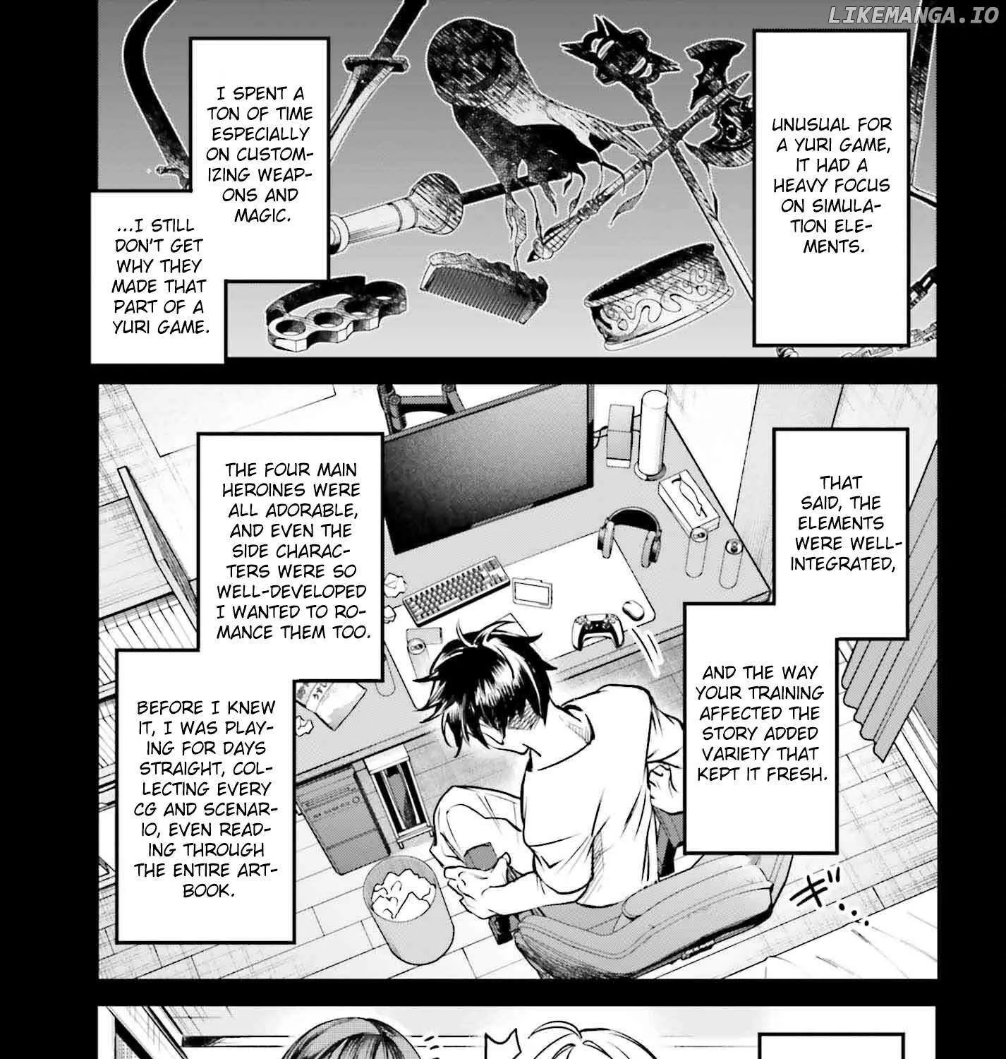 Danshi Kinsei Game Sekai de Ore ga Yarubeki Yuiitsu no Koto - Yuri no Ma ni Hasamaru Otoko to Shite Tensei shite shimaimashita Chapter 1 page 21 - 