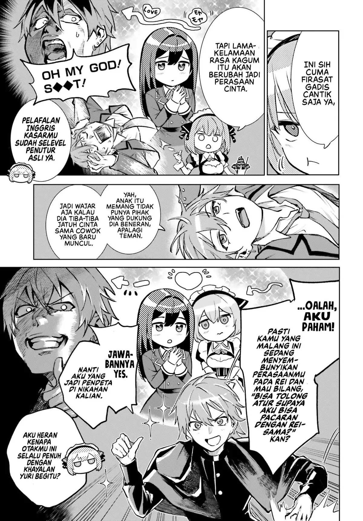 Danshi Kinsei Game Sekai de Ore ga Yarubeki Yuiitsu no Koto - Yuri no Ma ni Hasamaru Otoko to Shite Tensei shite shimaimashita Chapter 14 page 4 - 