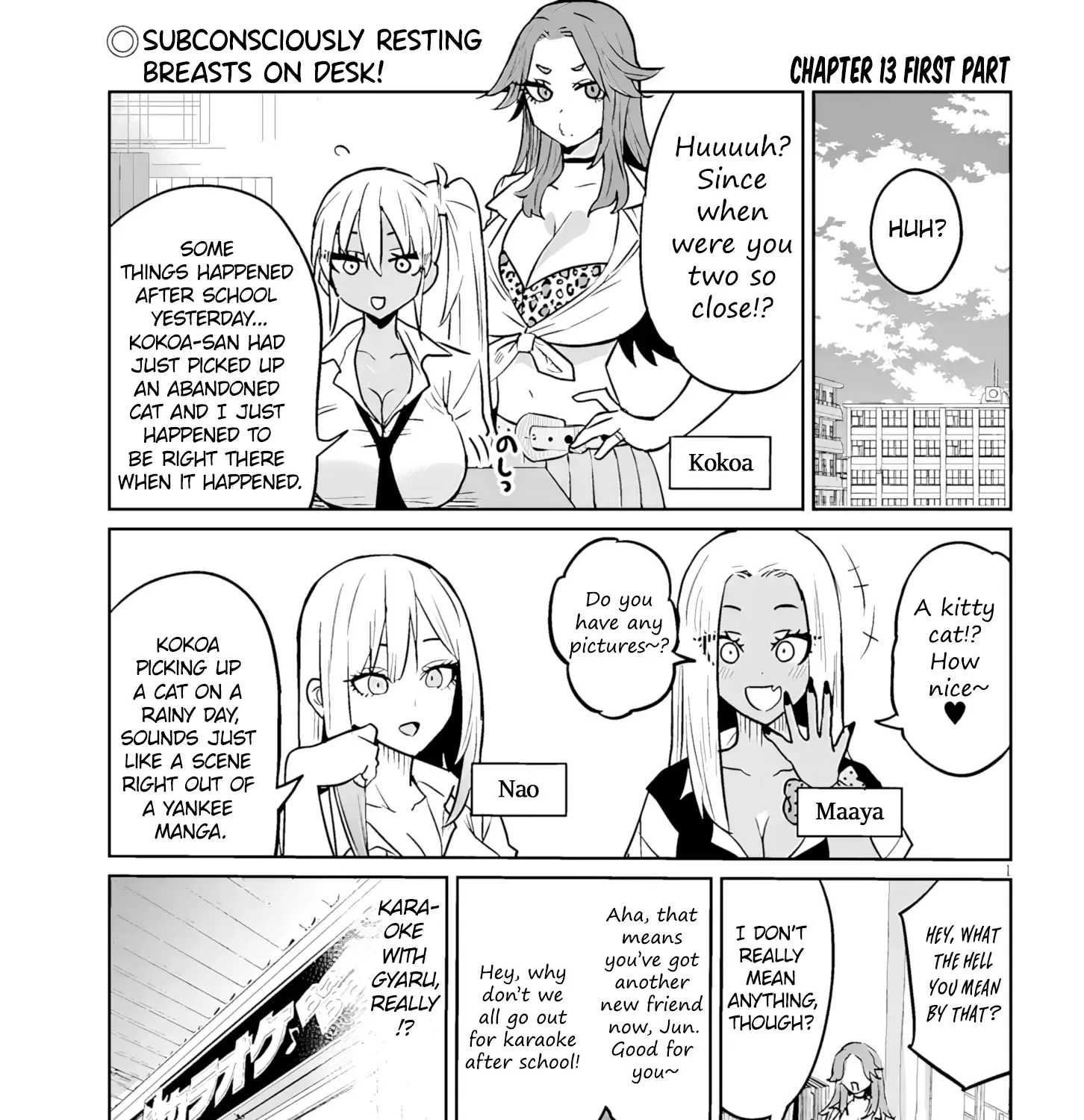 Danshi Kokoseidakedo Gyaru Ni Ts Shimashita Chapter 13.1 page 1 - 