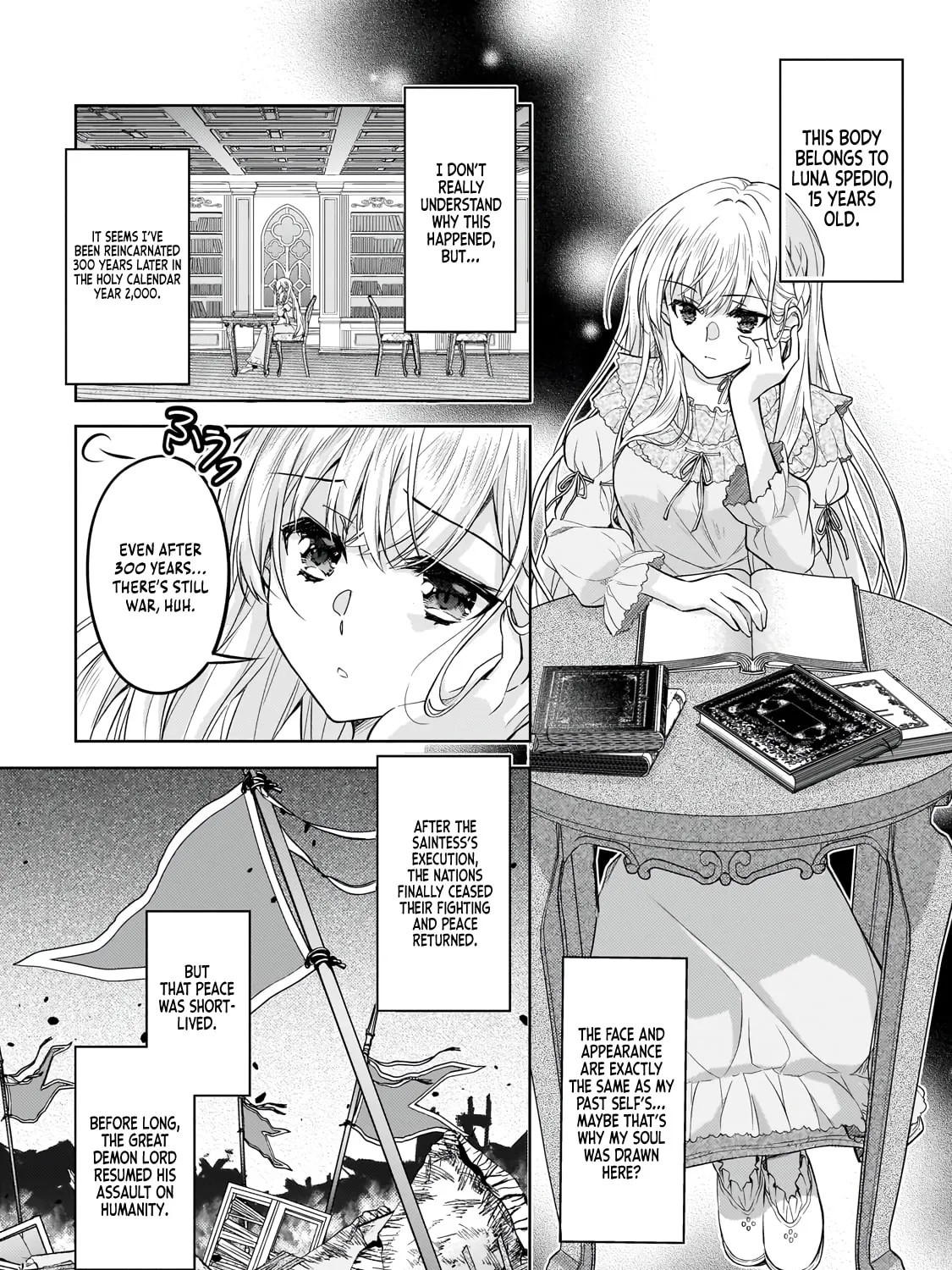 Danzai sareta Tensei Seijo wa, Akuyaku Reijou no Michi wo Iku! Chapter 1 page 28 - 