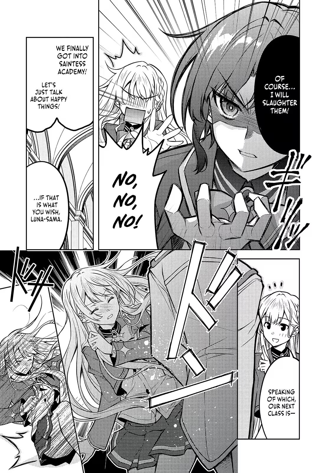 Danzai sareta Tensei Seijo wa, Akuyaku Reijou no Michi wo Iku! Chapter 6.1 page 4 - 